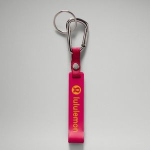 Lululemon Silicone Keychain, Raspberry Coulis/ Mango Dream - NWT